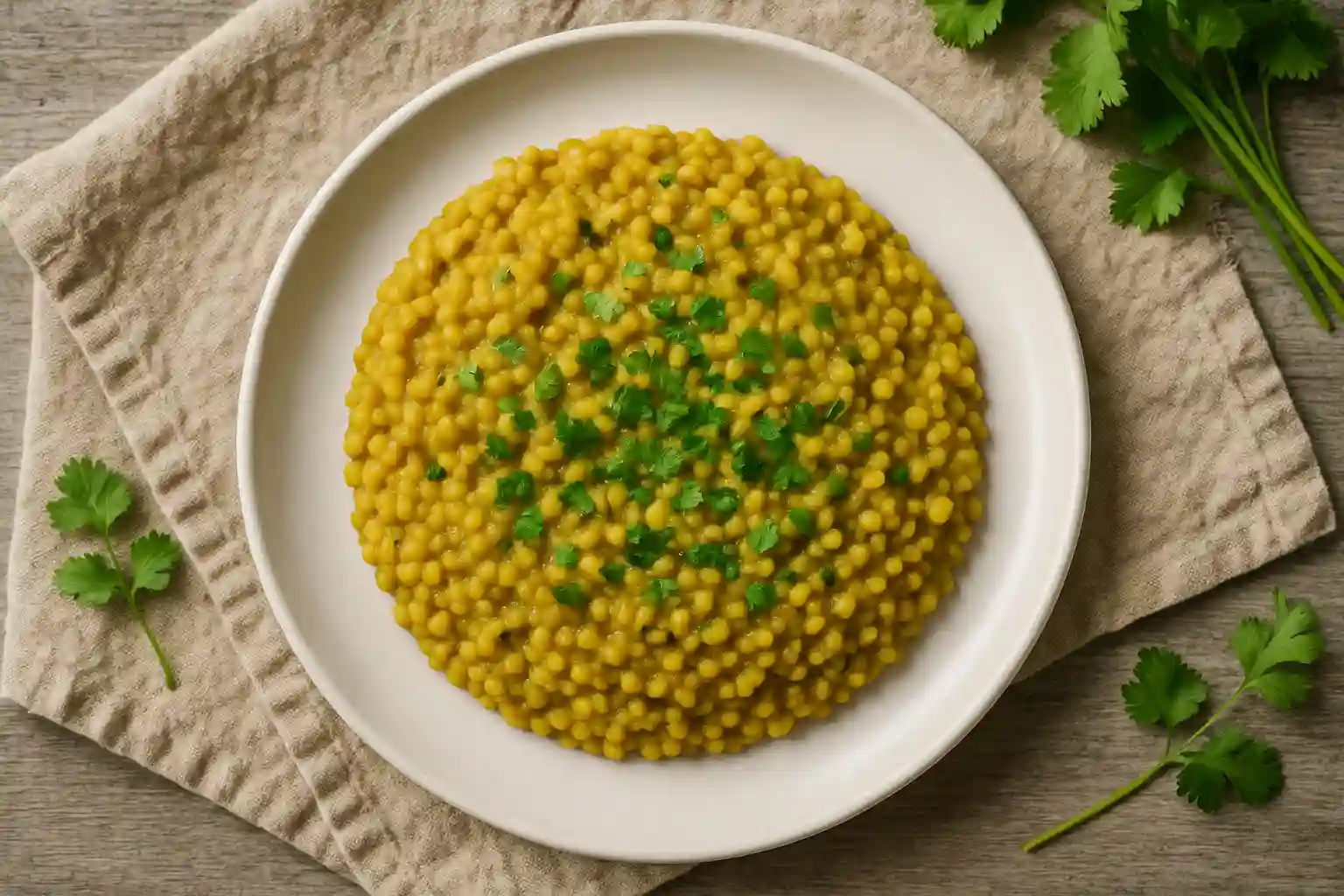 1/4th cup dry whole moong protein served on white plate