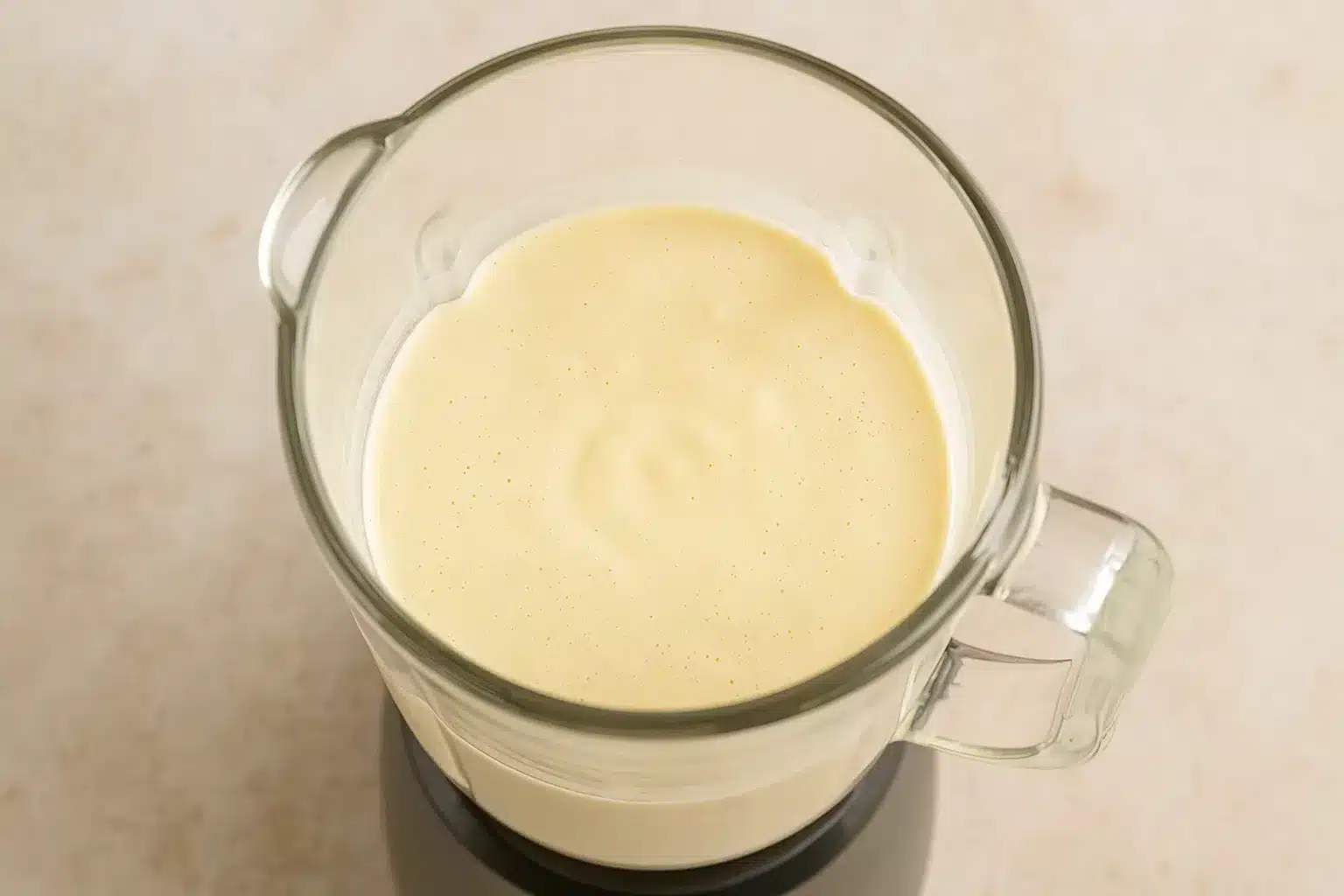 Blended batter for fluffy banana cottage cheese pancakes