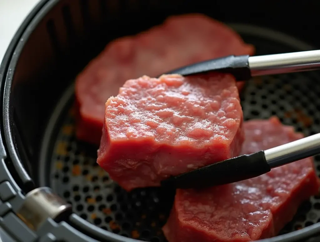 Flipping filet mignon in air fryer