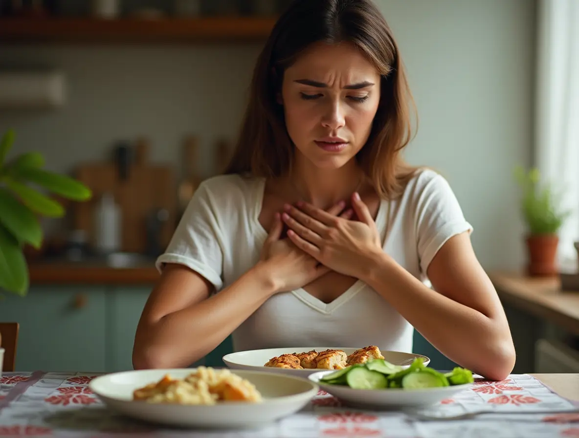 Ozempic heartburn after eating dinner