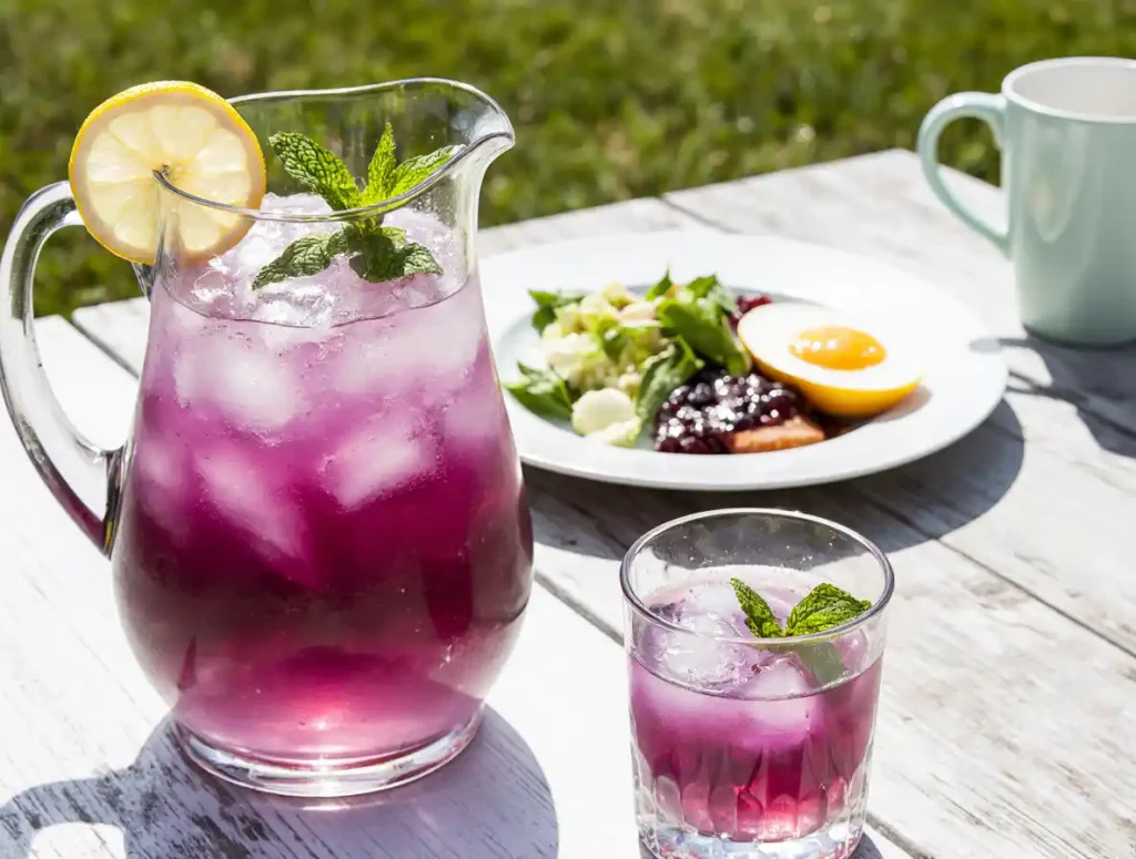 Brazilian Mounjaro recipe served cold over ice with mint