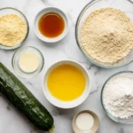 Air fryer zucchini fries ingredients