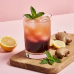 Brazilian Mounjaro recipe card with drink image