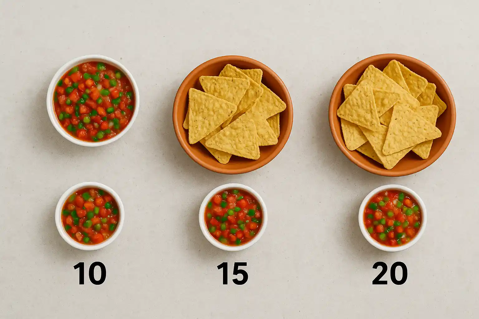 Chips and salsa calories by portion