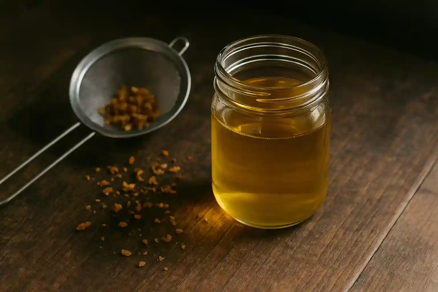 reuse avocado oil after deep frying in glass jar