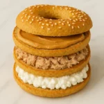 assorted protein bagels with toppings