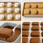 Homemade s’mores Girl Scout Cookies recipe card with instructions and ingredients