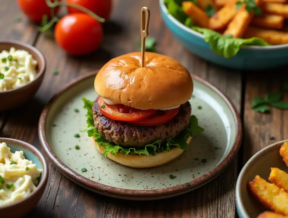 keto sides for burgers served with bunless burger