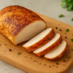 Juicy Air Fryer Chicken Breast on Cutting Board