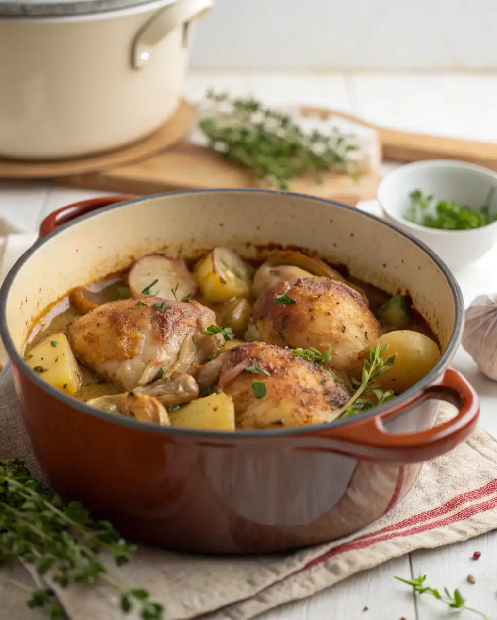 stoved chicken recipe in Dutch oven