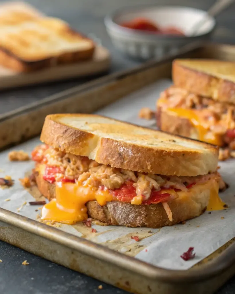 Assembled Buffalo Tuna Bun Copycat before toasting