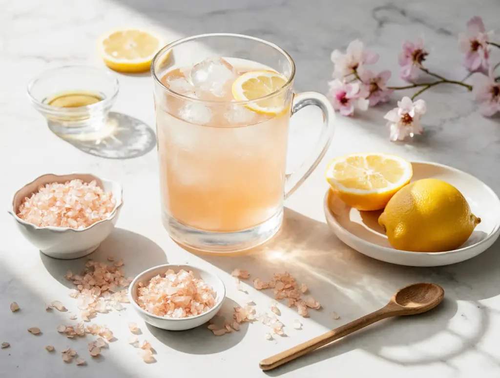 Japanese pink salt recipe served cold