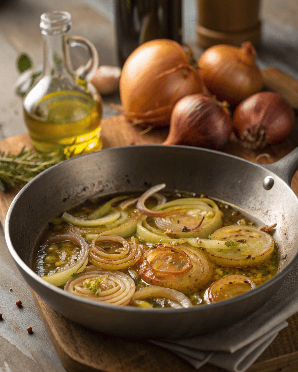 Caramelizing onions for tuna Genovese sauce