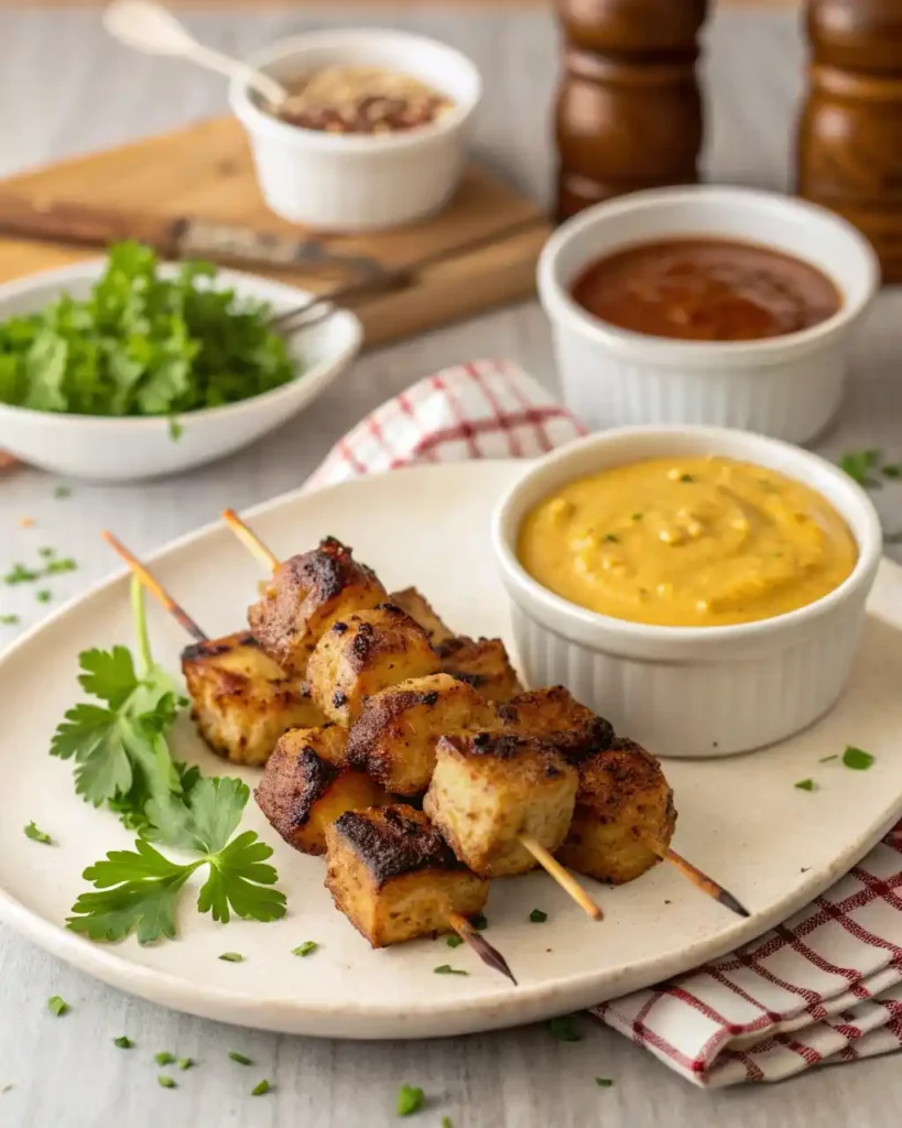 WW2 gator bites served with mustard glaze