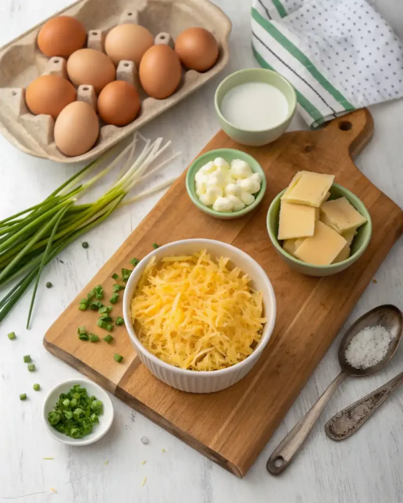 ingredients for starbucks potato chive bake recipe