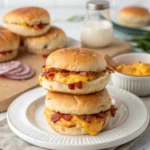 Served Big Mouth Bites sliders on platter