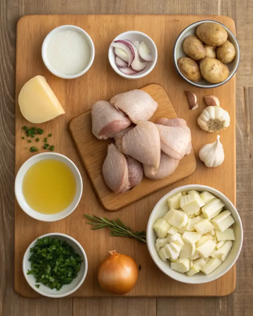 ingredients for stoved chicken recipe