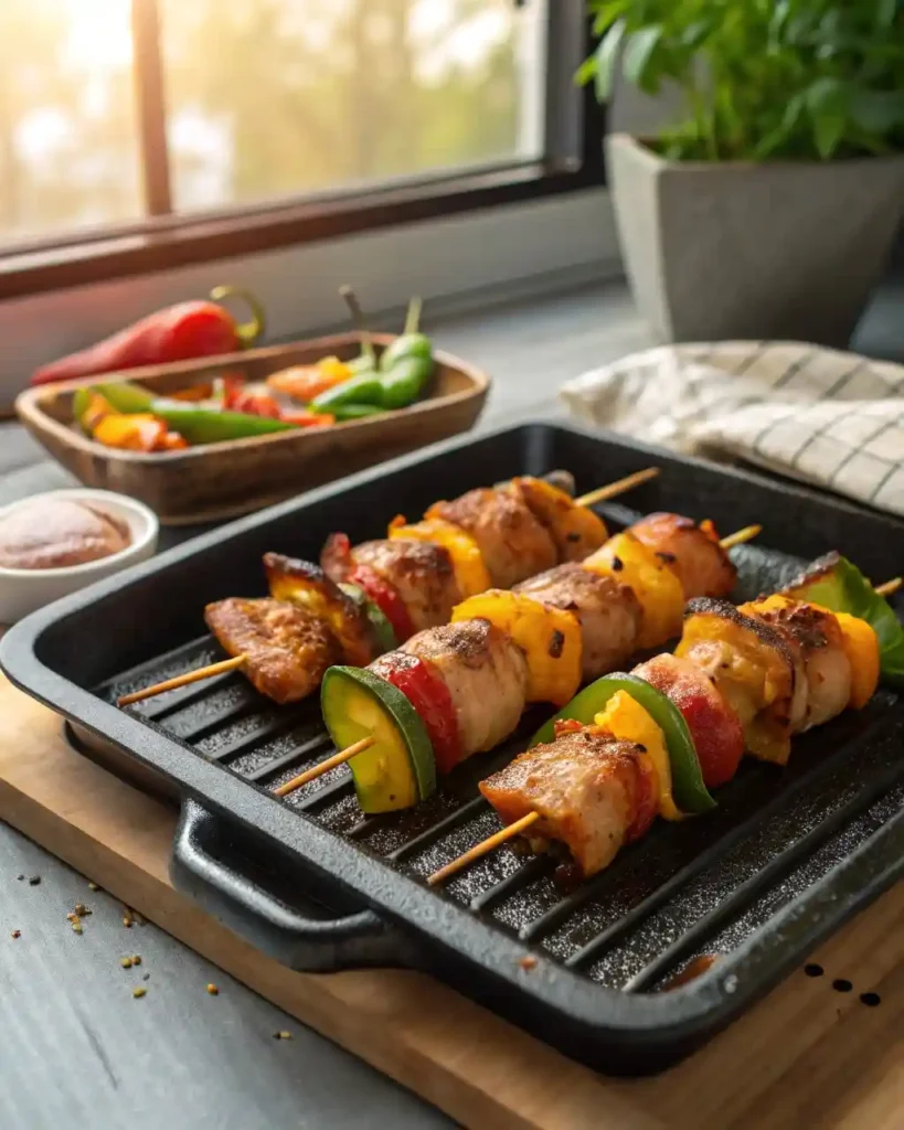 WW2 gator bites cooking on grill pan