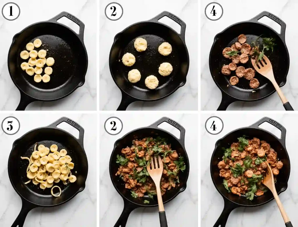 Cooking Blackstone tortellini in steps
