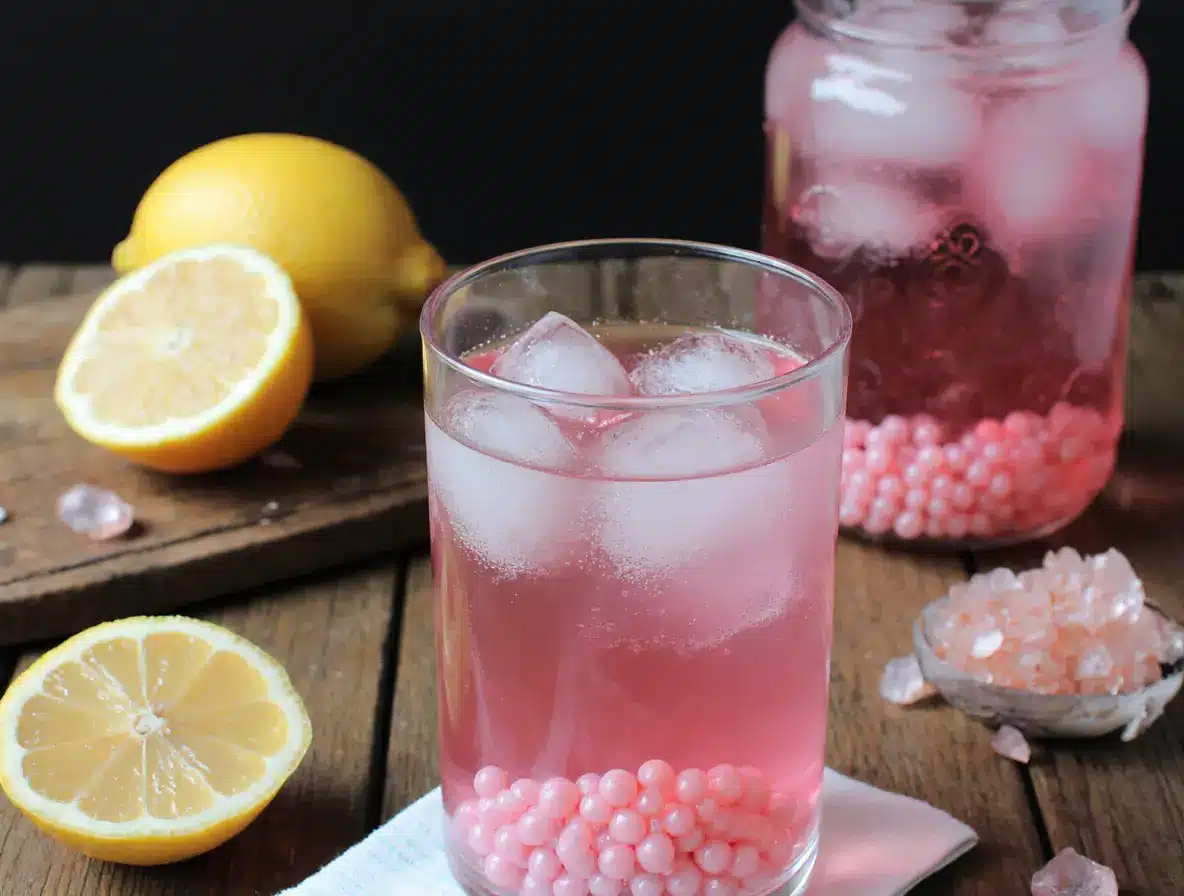 Japanese pink salt recipe with lemon and mint