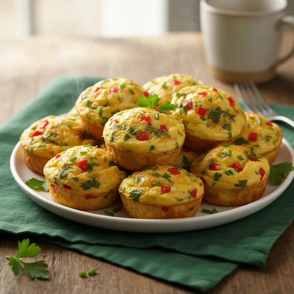 Egg muffins recipe breakfast tray