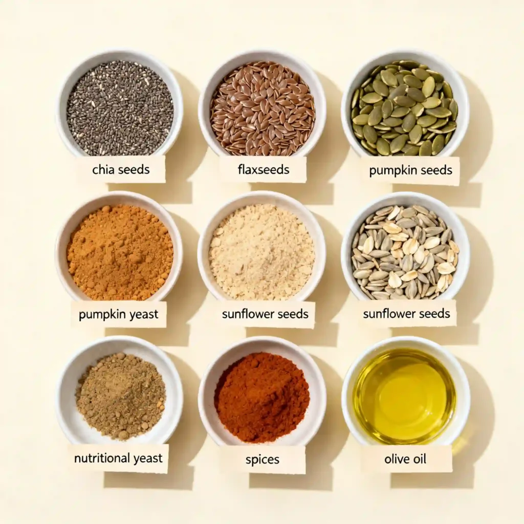 Ingredients for bariatric pumpkin seed recipe