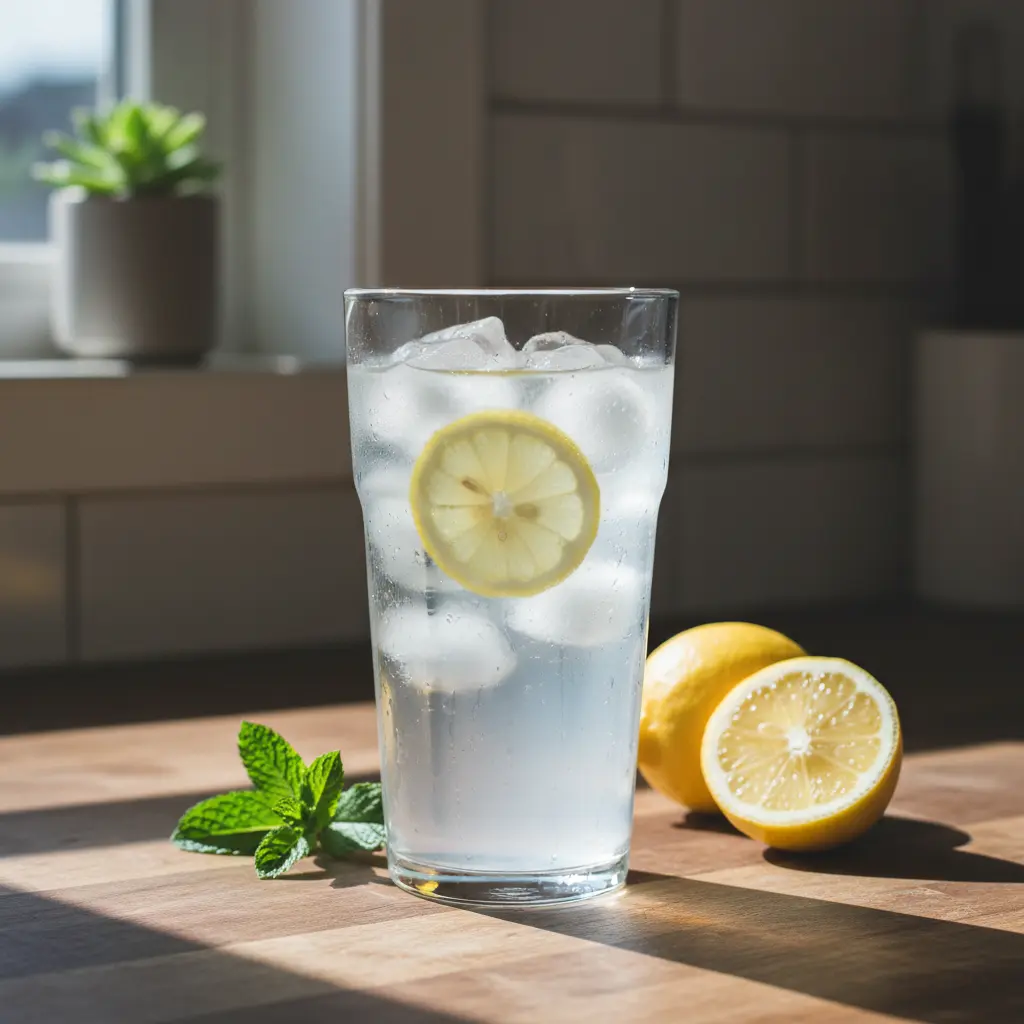 ice water hack recipe with lemon