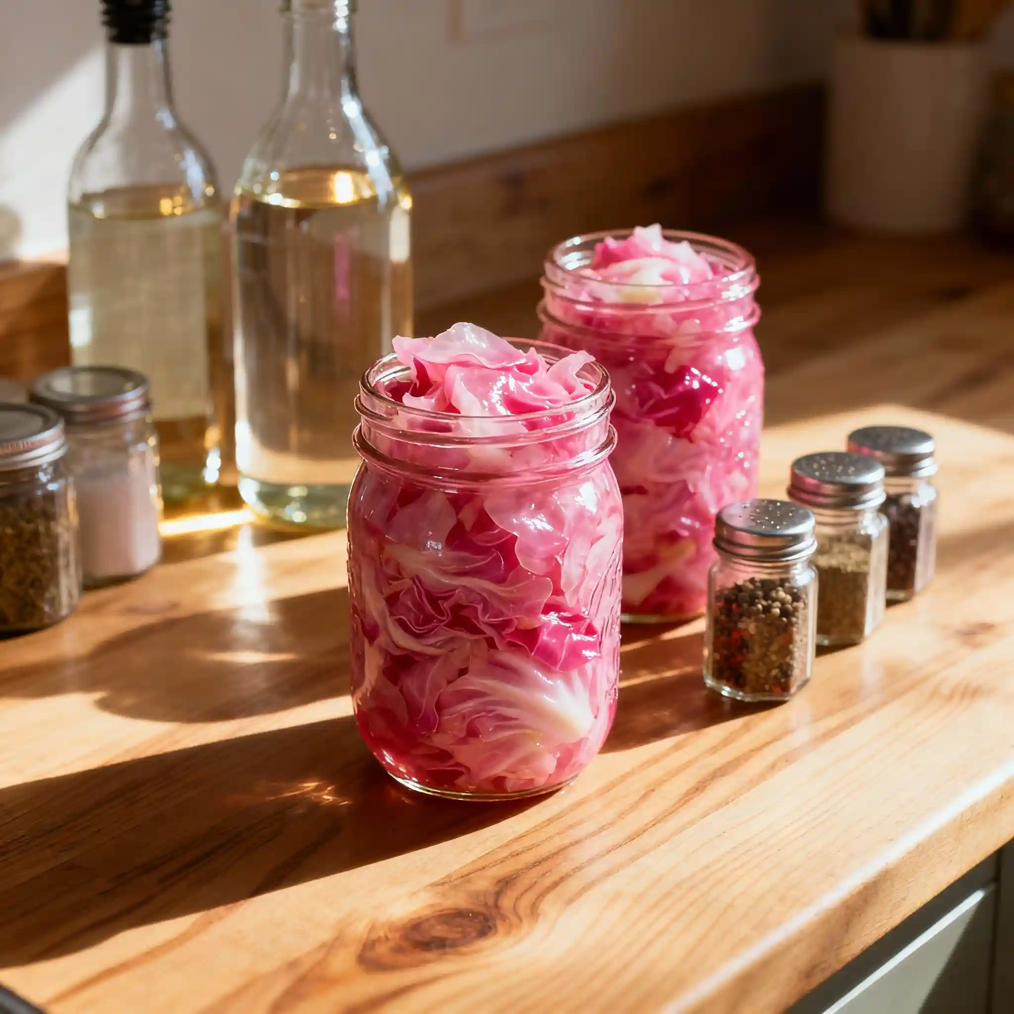 canning pickled cabbage homemade jars