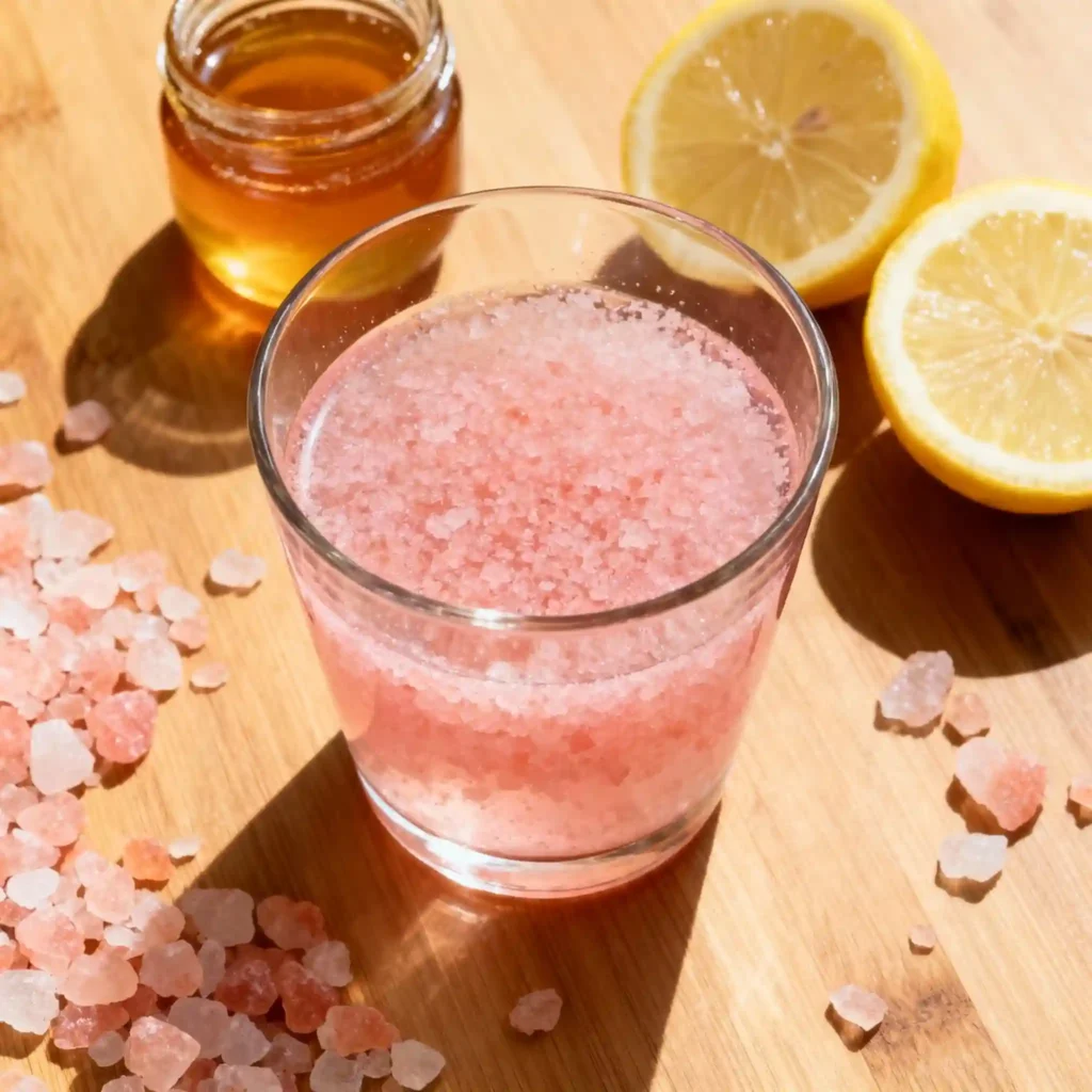 Ingredients for Himalayan pink salt trick recipe homemade style