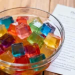3-ingredient gelatin Weight Loss cubes close-up for weight loss