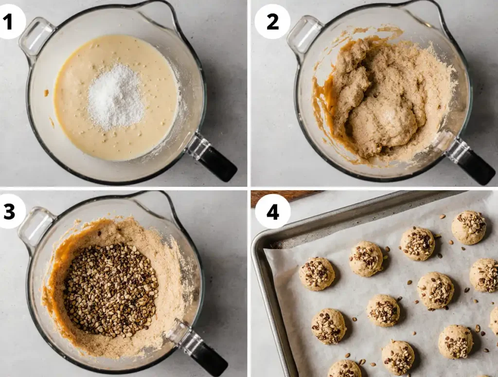 chewy-honey-sesame-cookies-step-by-step-process
