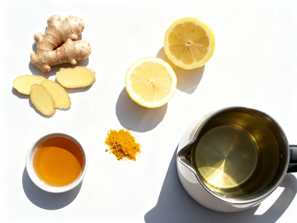 ginger trick recipe ingredients on table