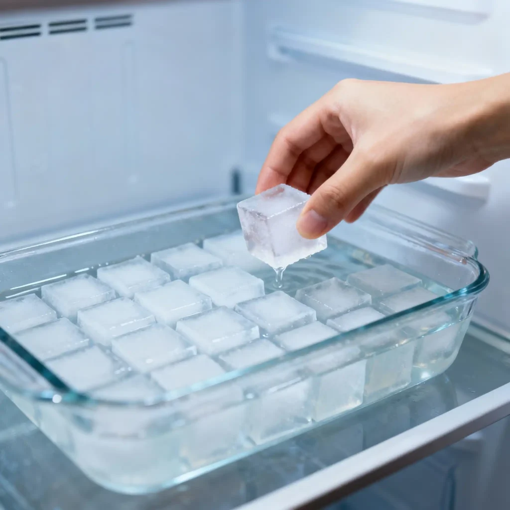 Cutting gelatin cubes for weight loss trick