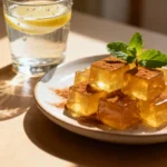 Served gelatin cubes with cinnamon for weight loss