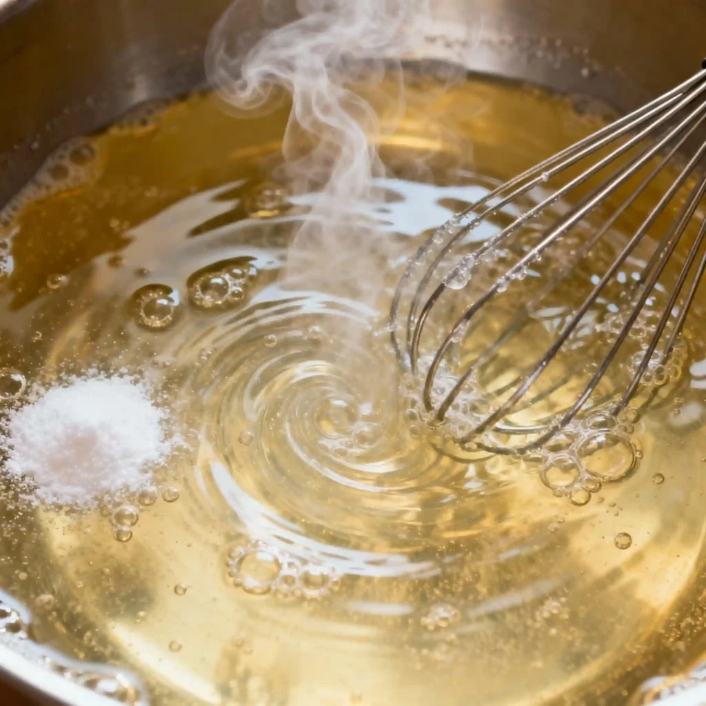 bariatric gelatin recipe close-up dissolving in bowl