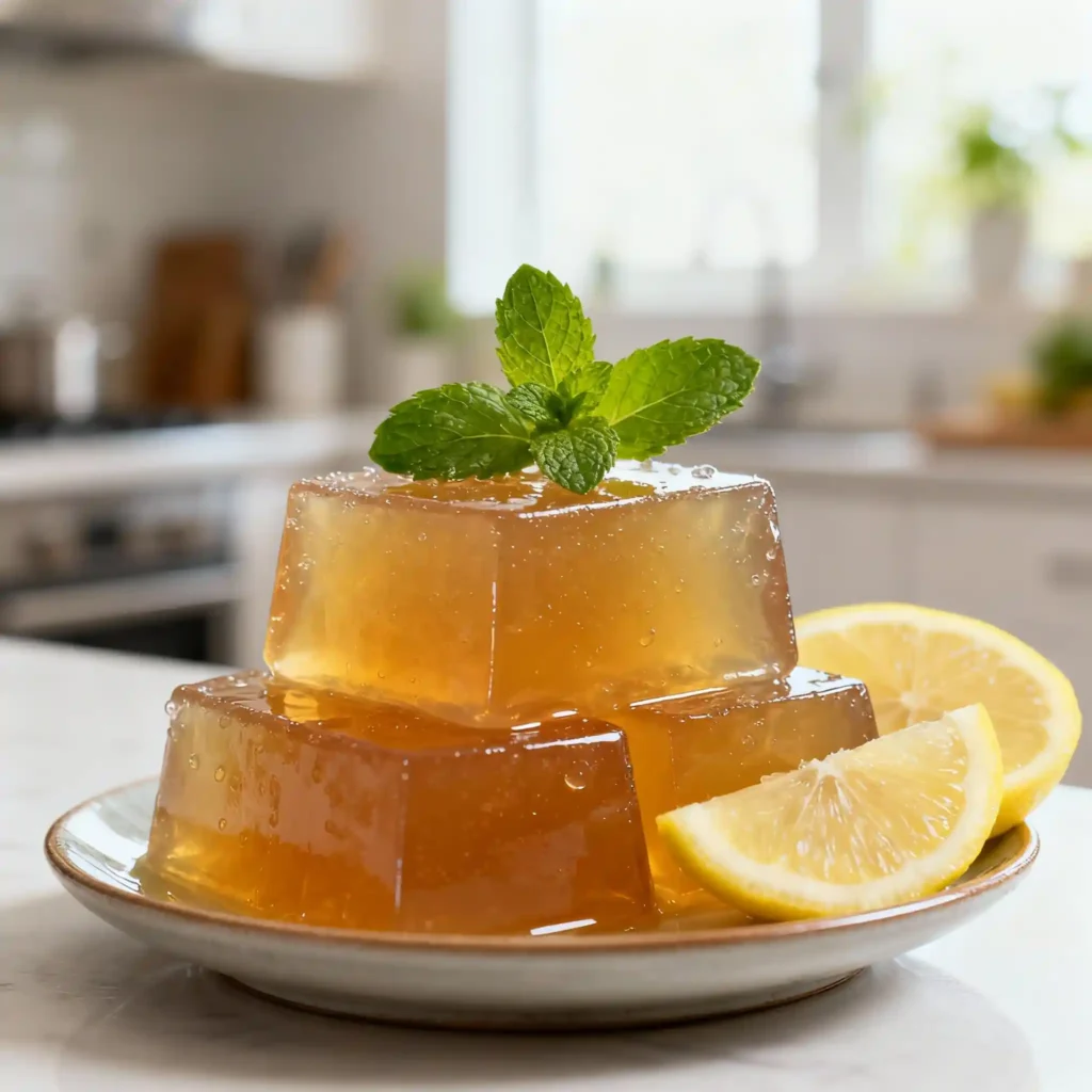 bariatric gelatin cubes close-up healthy serving