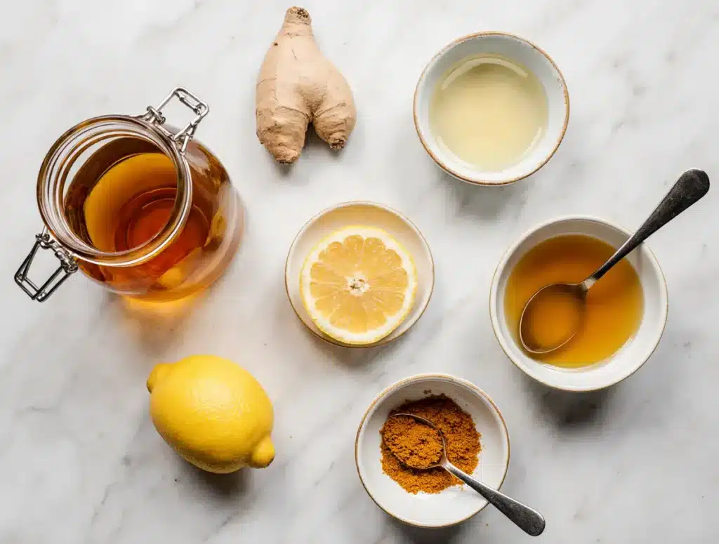 canaan-honey-recipe-eyesight-ingredients-on-marble