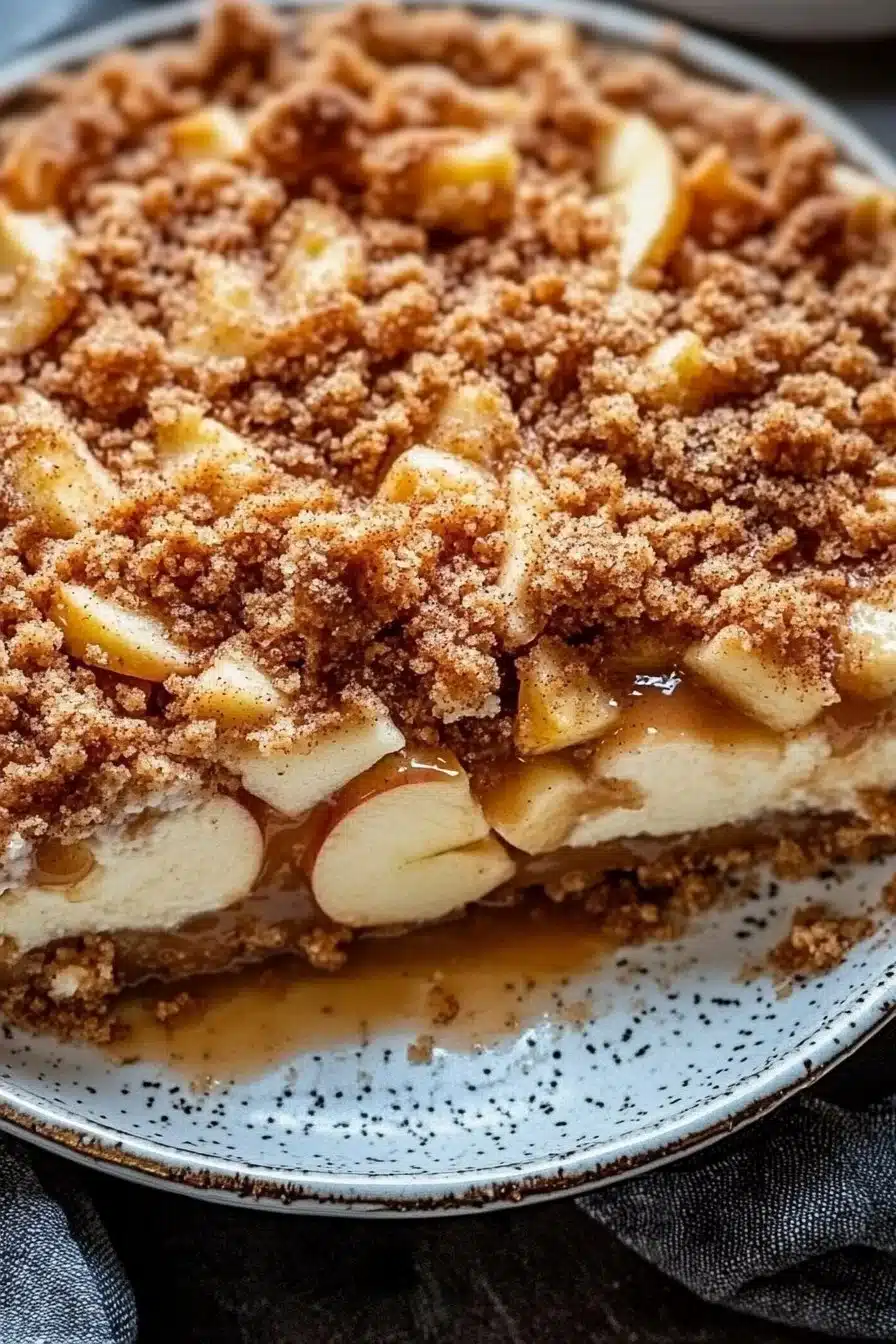Apple Cinnamon Cheesecake Crumble