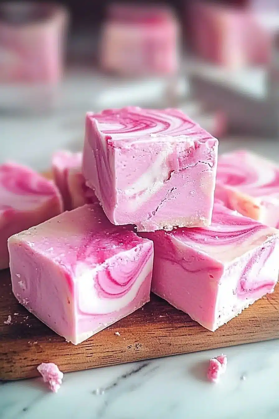 Cotton Candy Swirl Fudge Delight