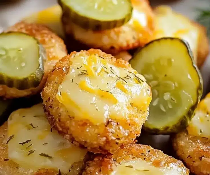 Delicious Dill Pickle Cheese Ritz Bites served on a platter
