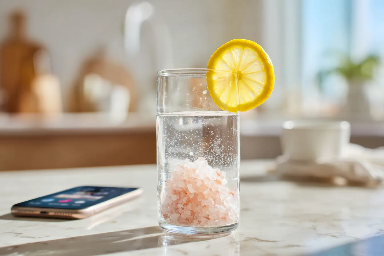 dr flavia fayet moore pink salt study viral TikTok drink in a glass