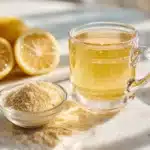 dr mark hyman gelatin recipe in glass mug with ingredients