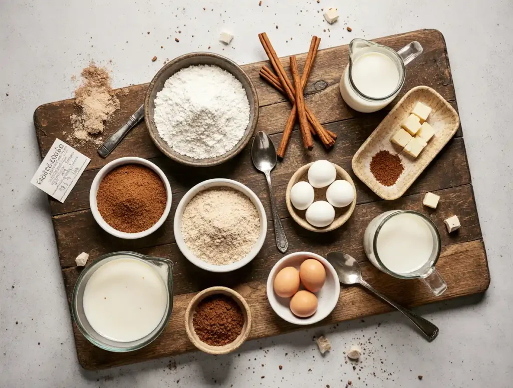  ingredients for soft gooey homemade cinnamon rolls
