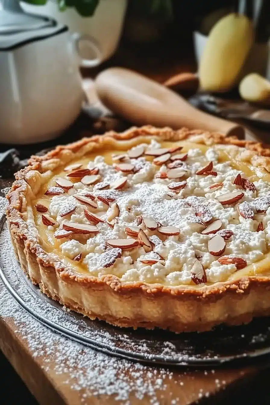 Italian Almond & Ricotta Tart