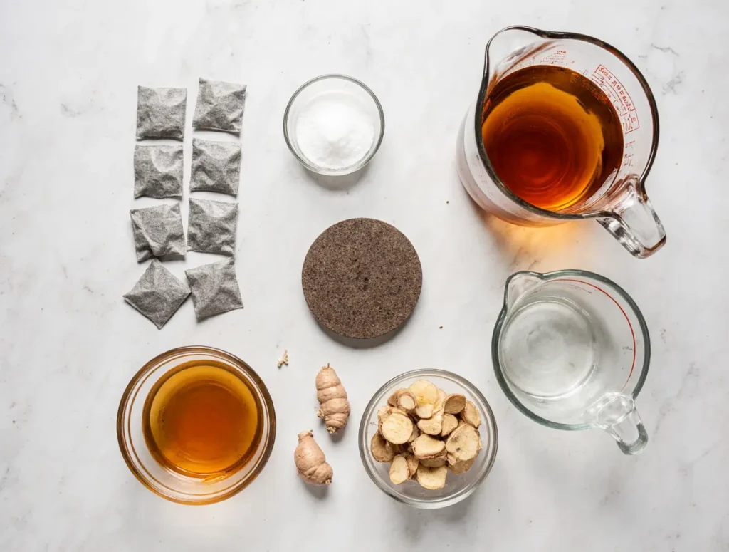  Kombucha health benefits ingredients layout