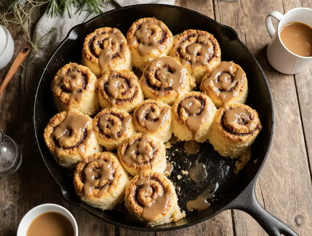 Pioneer-Womans-Cinnamon-Rolls: A Legendary Holiday Tradition 7 Pioneer-womans-cinnamon-rolls in a large frosted pan