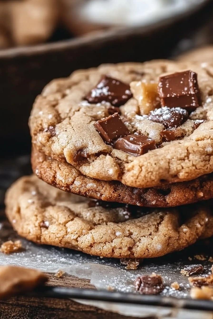 Brown Butter Toffee Cookies 6 Brown Butter Toffee Cookies