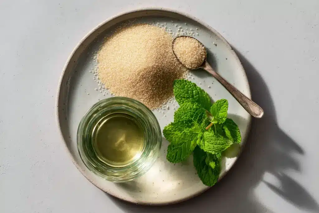 three ingredients for dr mark hyman gelatin recipe on plate