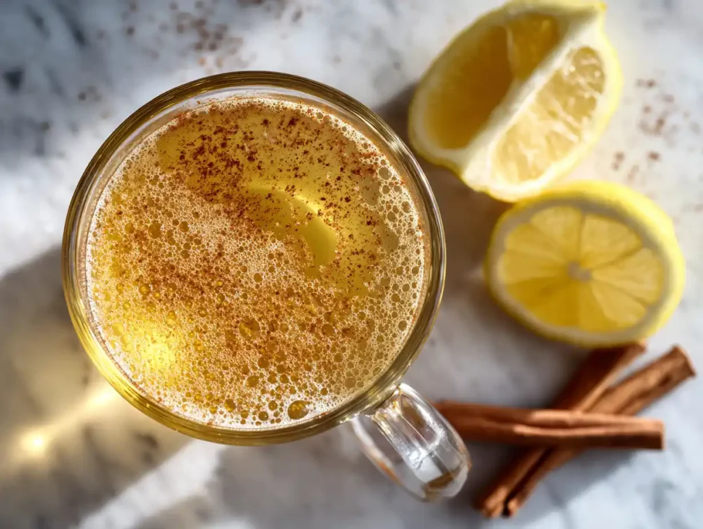 Dr Axe Secret Detox Drink: Your Simple Path to Cleanse and Rejuvenate 5 Current image: Dr Axe secret detox drink in clear mug with fresh ingredients on marble