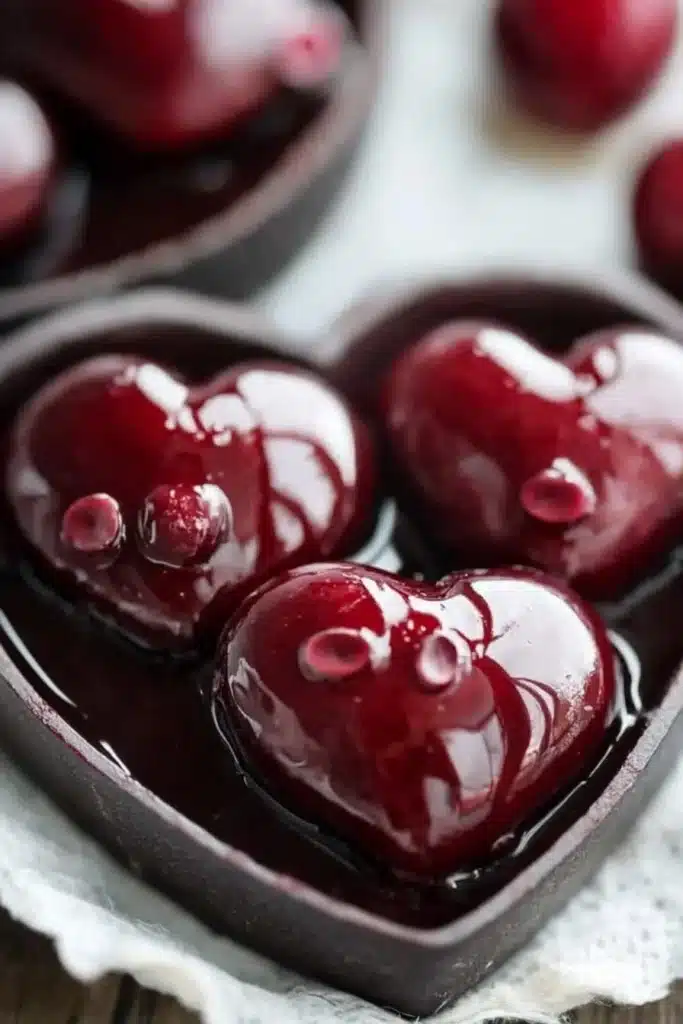 Current image: Cherry Cordial Hearts - delicious chocolate-covered cherries